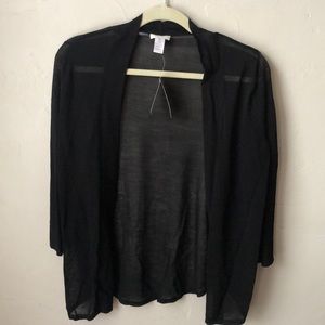 Chico’s NWT black sheer cardigan